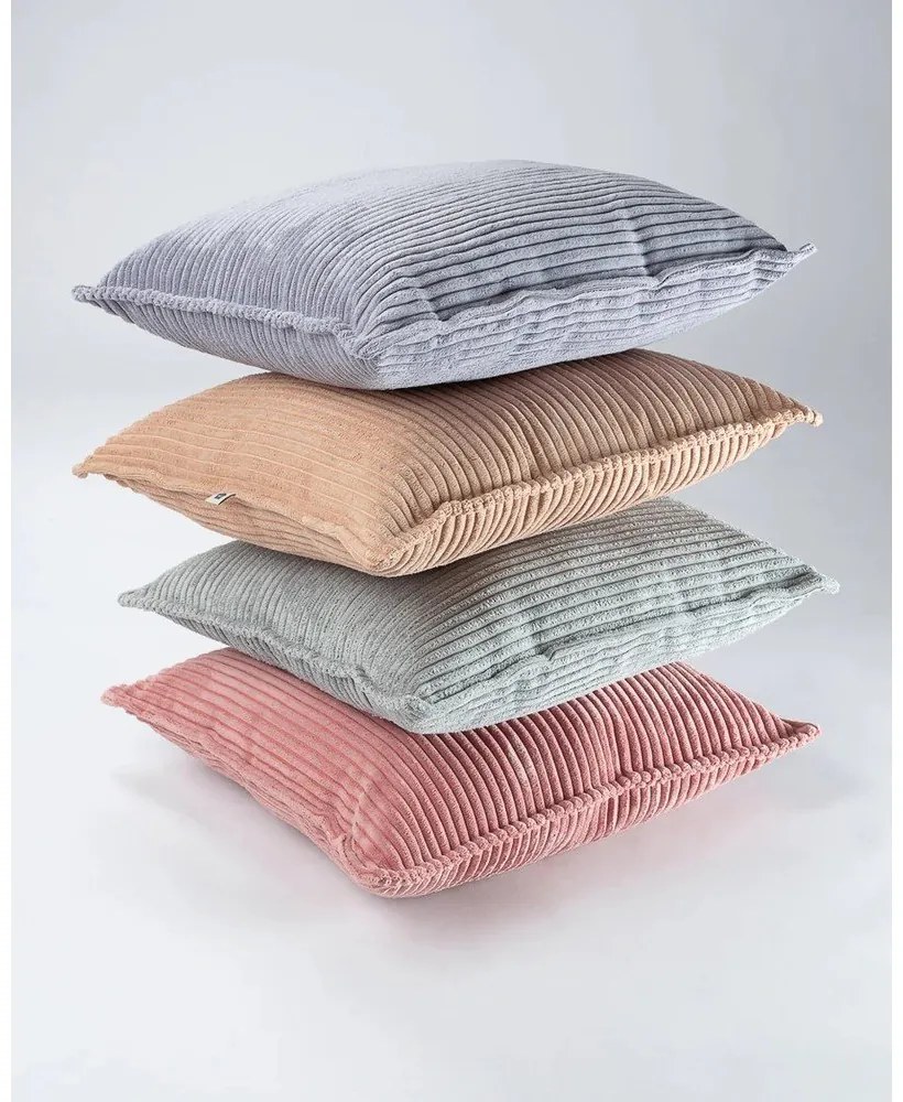 Pernă decorativă pentru copii verde-mentă cu tapițerie din catifea reiată Block – Wigiwama