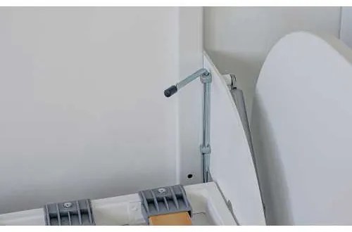 Pat rabatabil orizontal single - SIMPLE 90 (90X200) - Alb Mat
