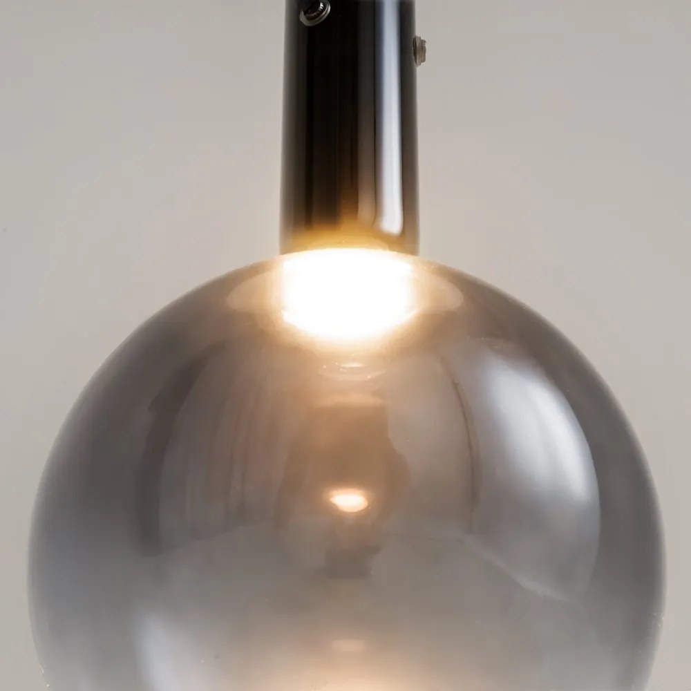 Lustra/Pendul LED design decorativ Nebula 20cm negru