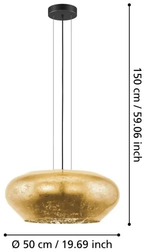 Lustră pe cablu PRIORAT 3xE27/20W/230V Eglo 39595