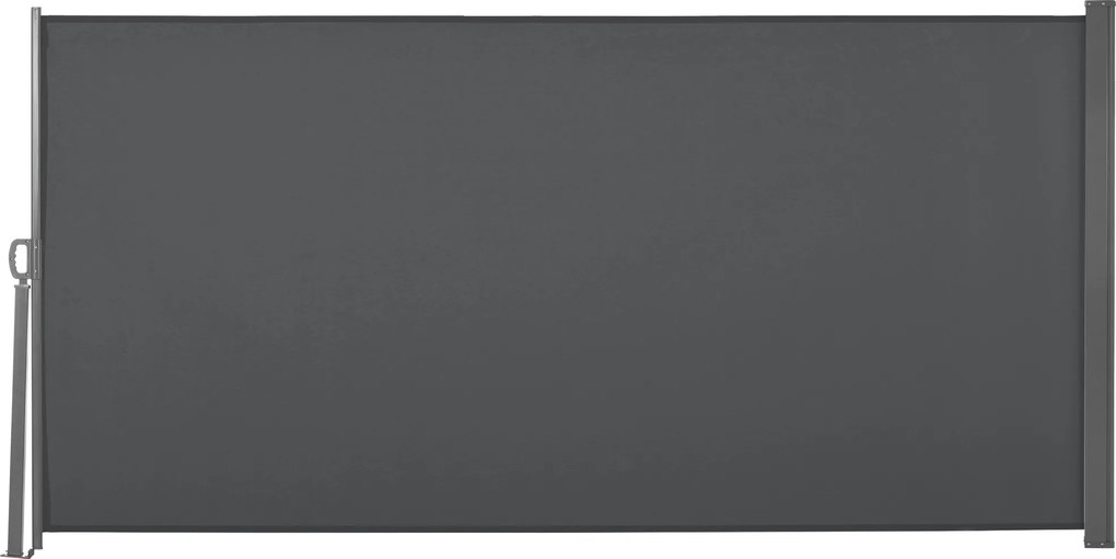 Outsunny Copertină Laterală Retractabilă cu Mâner, 300x160 cm, Gri | Aosom Romania