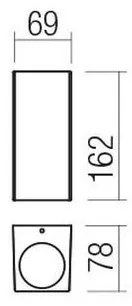 Aplică LED de exterior Redo 90531 BRIO LED/10W/230V 3000K IP54 maro