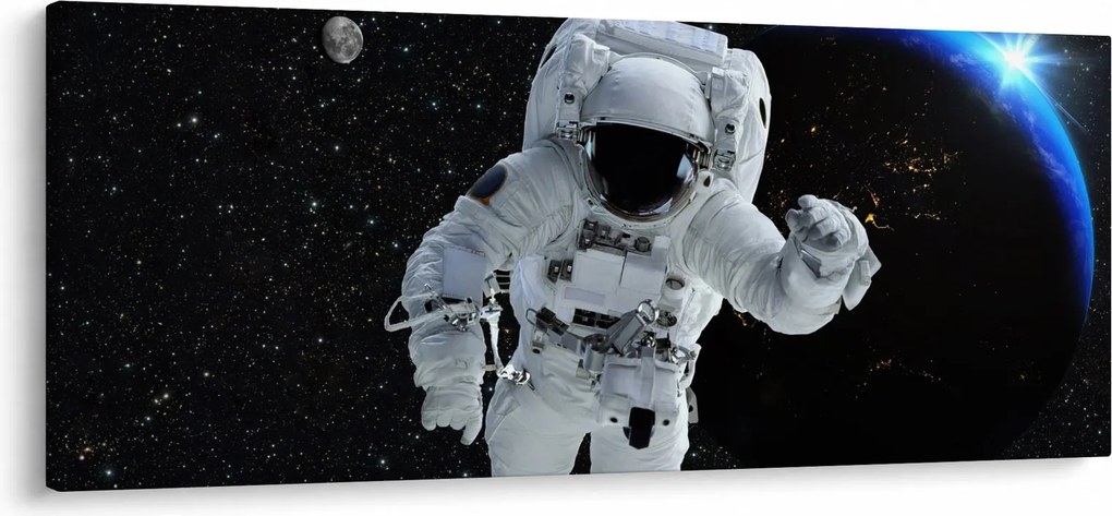 Tablou - Astronaut în Cosmos (120x50 cm)