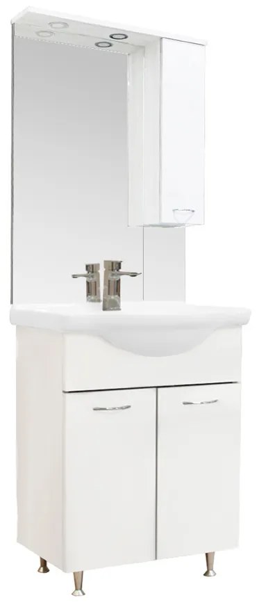 Mobilier complet de baie Vanessa 65 alb