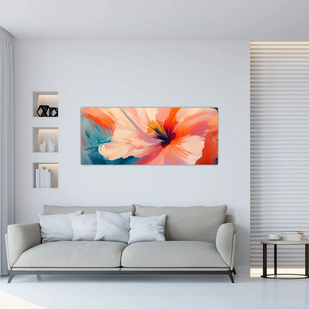 Tablou - Floare pictată (120x50 cm)