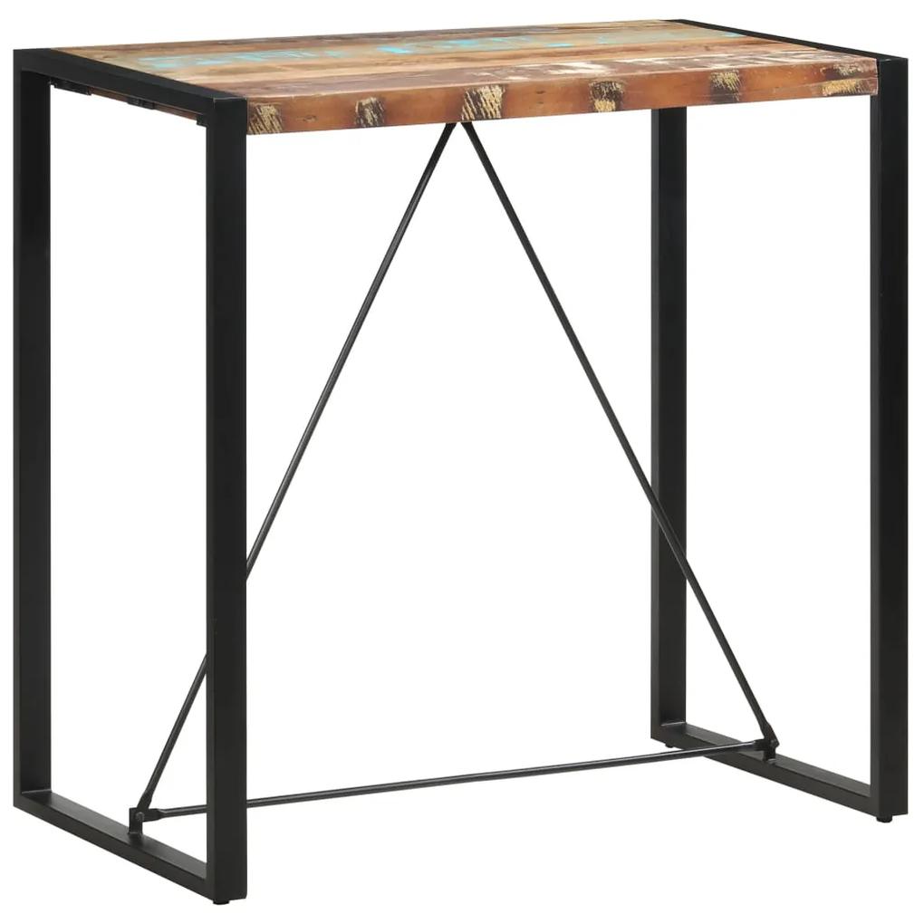 285955 vidaXL Masă de bar, 110 x 60 x 110 cm, lemn masiv reciclat