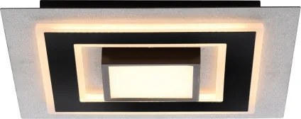 JUST LIGHT. 14439-21 - LED Plafonieră CICHIO LED/18,5W/230V + LED/9W neagră