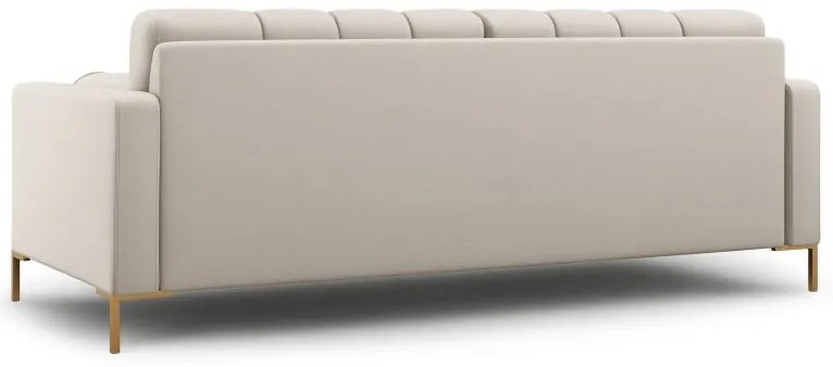 Canapea Bali 3 locuri stofa/picioare gold L177 cm