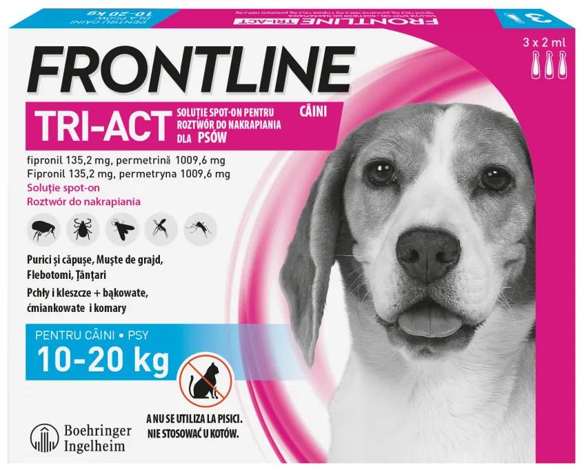 Frontline Tri-Act - M - 3 Pipete Antiparazitare