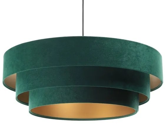 Lustr TRINITI 1xE27/60W/230V verde/auriu pe cablu