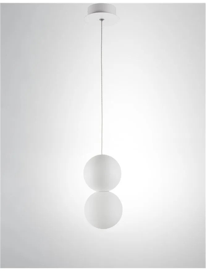 Pendul design modern ZERO, gips alb NVL-9704192