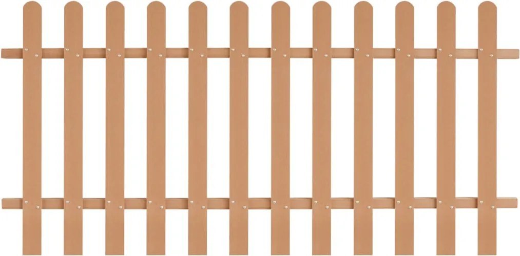 vidaXL Gard din șipci, 200 x 100 cm, WPC