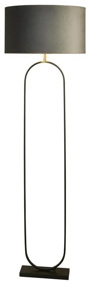 Lampadar/Lampa de podea decorativa Modish negru/gri
