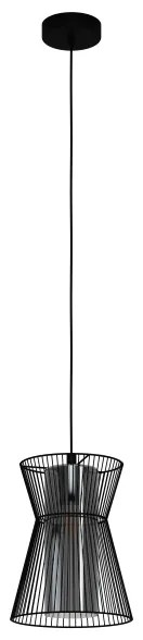 Lustră pe cablu MASETA 1xE27/40W/230V neagră Eglo 99633