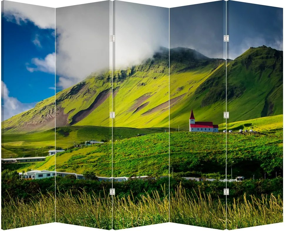 Paravan - Peisaj montan (210x170 cm)