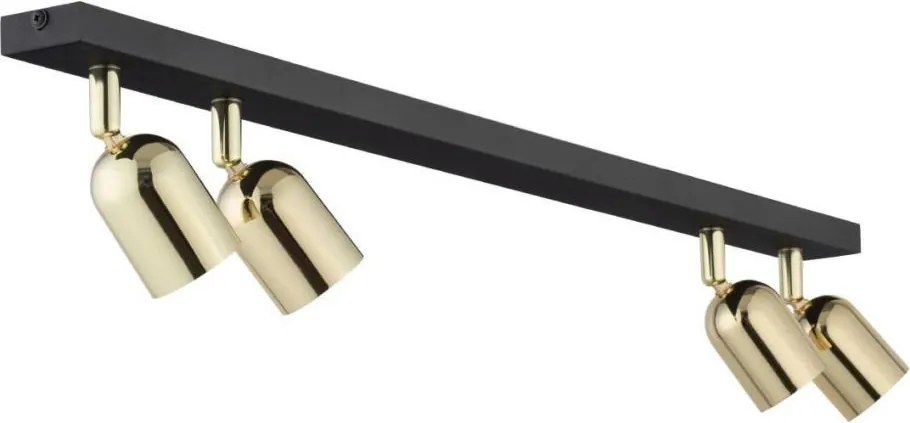 Spot LED TOP 4xGU10/10W/230V negru/auriu