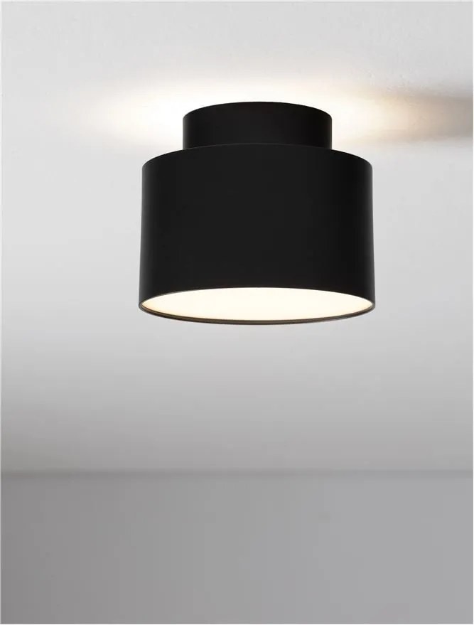 Spot aplicat, Plafoniera LED Ozen negru, 11cm