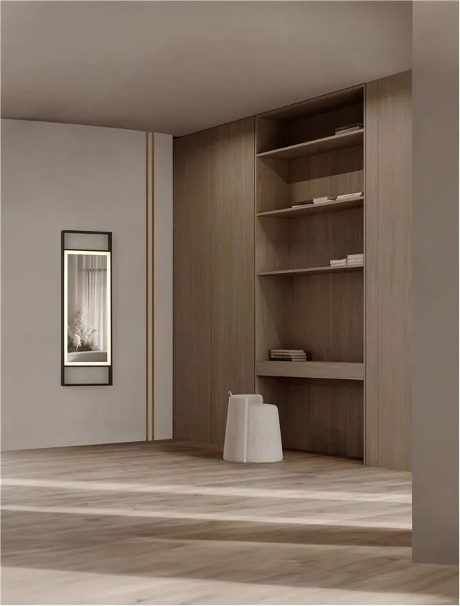 Oglinda baie cu iluminat LED IP44 Doul, 40x120cm
