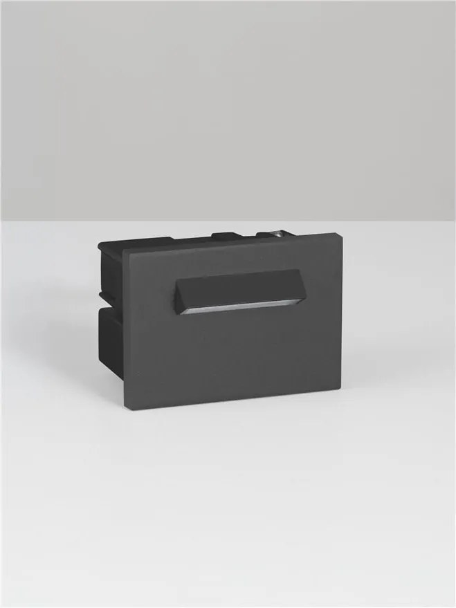 Spot incastrabil exterior LED 3000K, IP65 RECTO gri inchis
