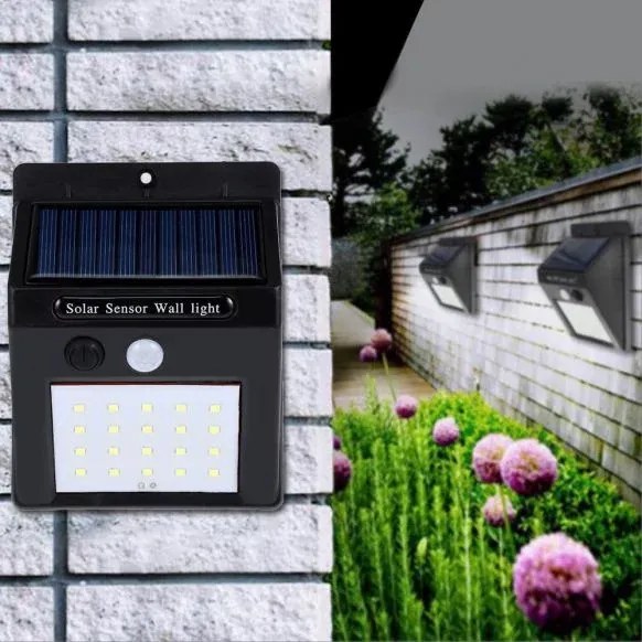 Lumină solară LED cu detectare a mișcării - 30 LED-uri