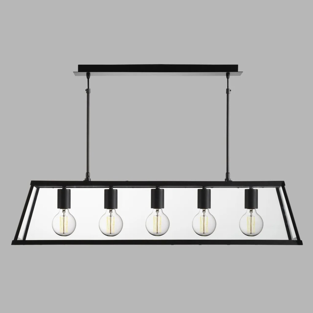 Lustra clasica design traditional Voyager 5L negru 4614-5BK SRT