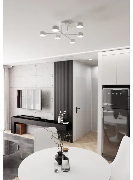 Lustră aplicată HALO 6xGX53/10W/230V albă