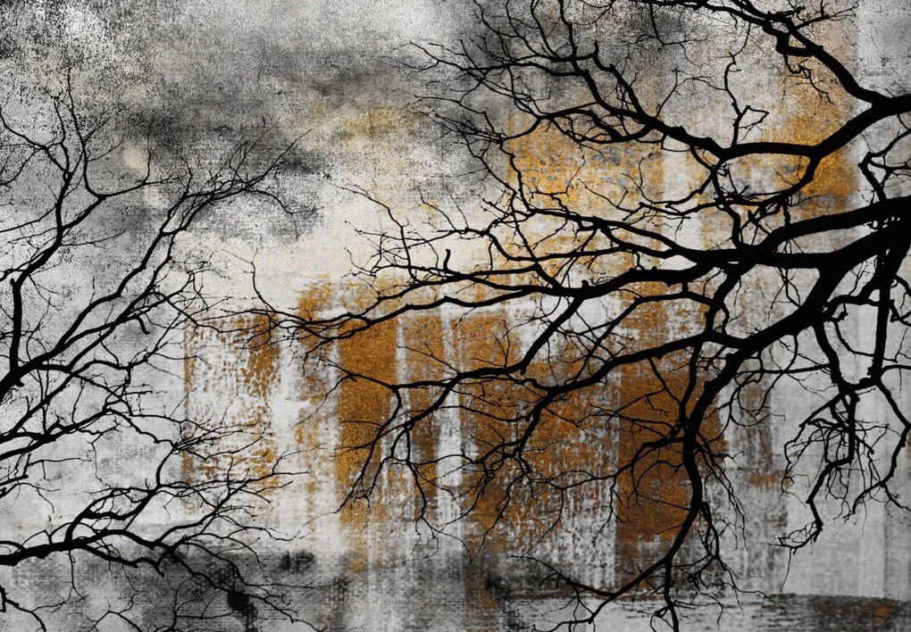 Fototapet - Copac in beton (147x102 cm)