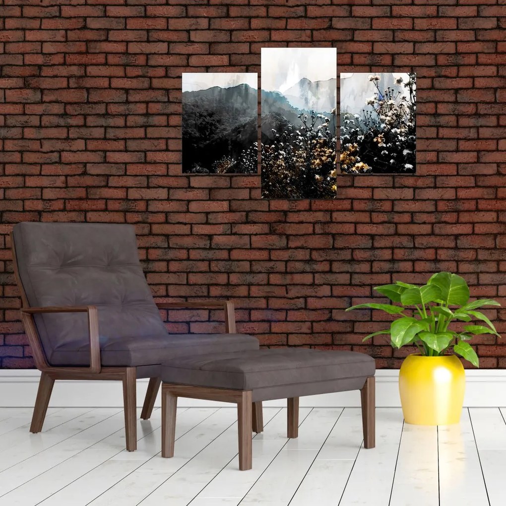 Tablou - Ilustrație de flori sălbatice (90x60 cm)