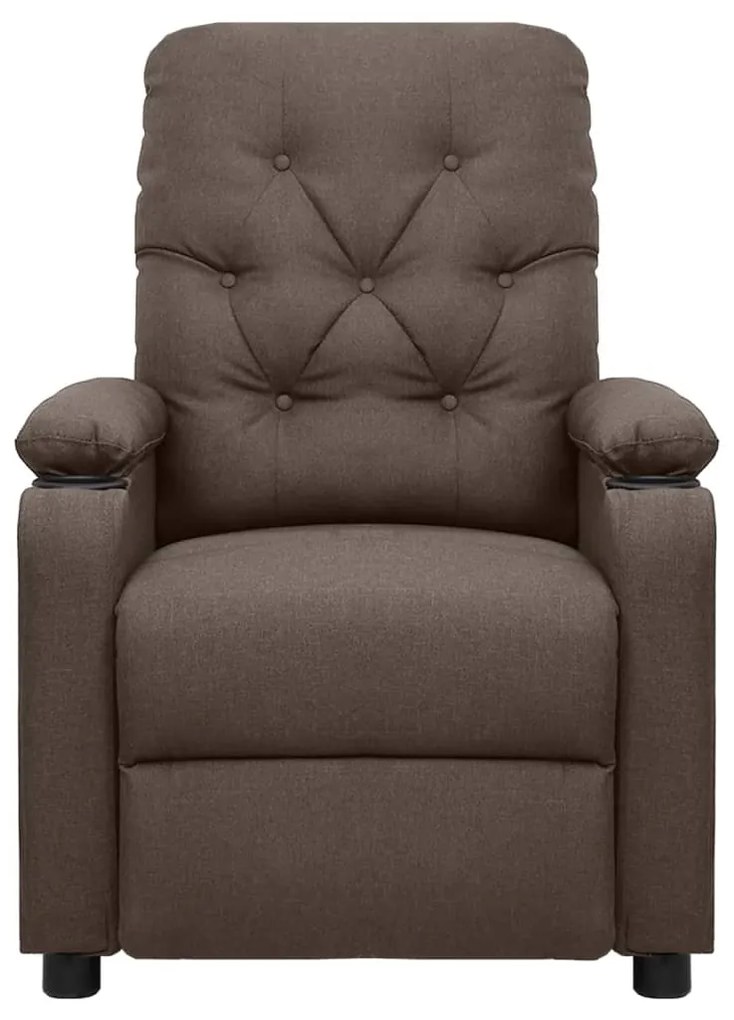 339116 vidaXL Fotoliu de masaj, maro, material textil