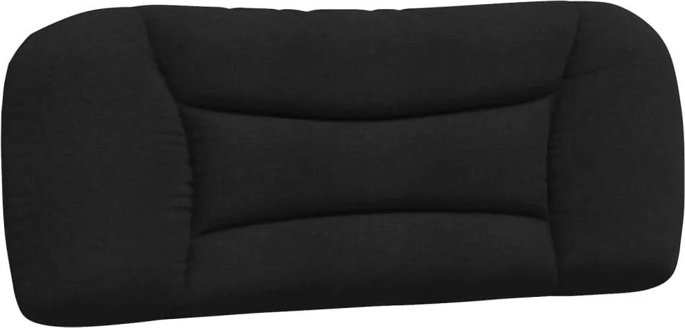 vidaXL Pernă pentru tăblie de pat, Hvar, negru, 100 cm, material textil