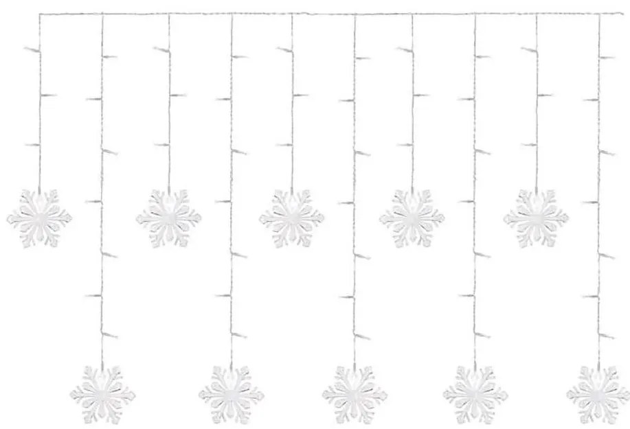 Perdea luminoasă LED de Crăciun 60xLED/1,35W 635x50 cm alb rece