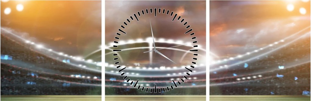 Tablou - Stadion (cu ceas) (90x30 cm)