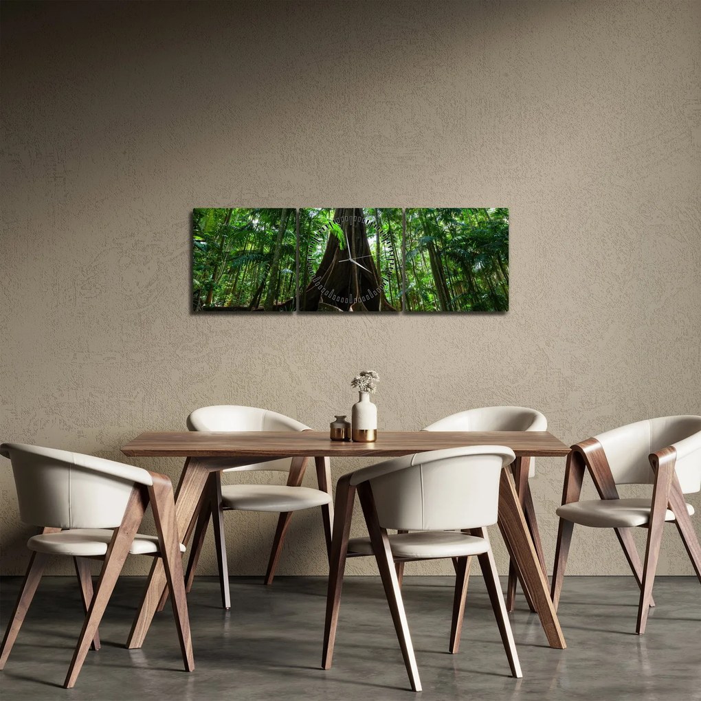 Tablou - Rădăcinile copacului (cu ceas) (90x30 cm)