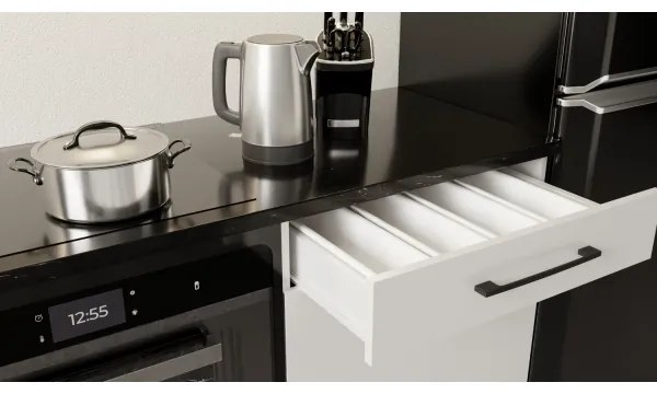 Bucătărie EVE, 200 cm, albă