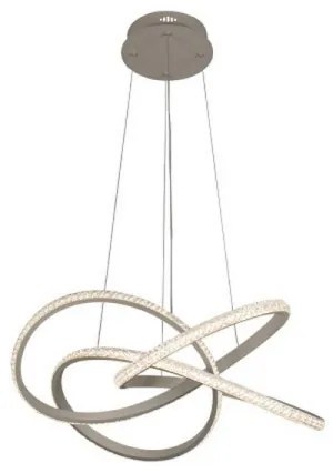 Lustră LED dimabilă, suspendată pe cablu, 95W, 230V, 3000-6500K, Ø57 cm + telecomandă