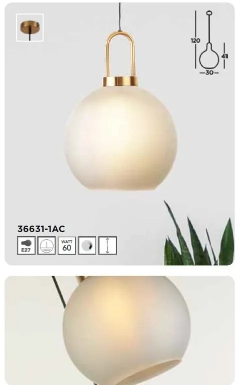 Lustra, Pendul design modern Snowdrop