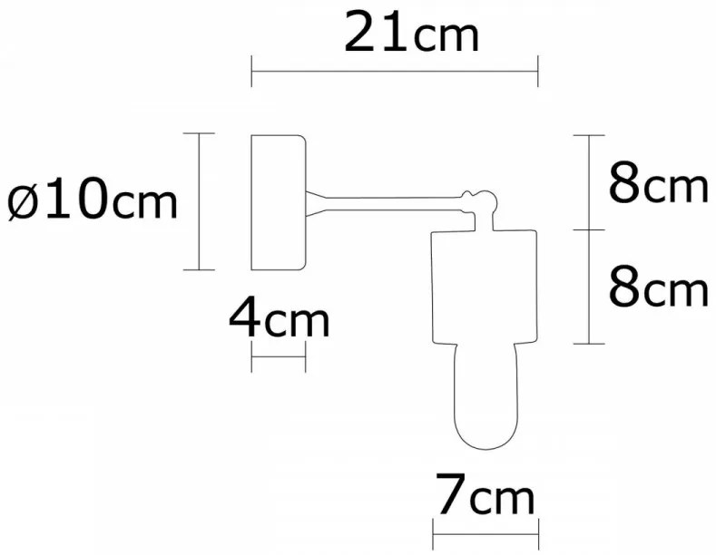 Aplica de Perete Xanthos - N-865, Soclu E27, Max. 40W, Culoare Lemn