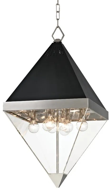 Pendul LUX design modern COLTRANE big, nichel lustruit