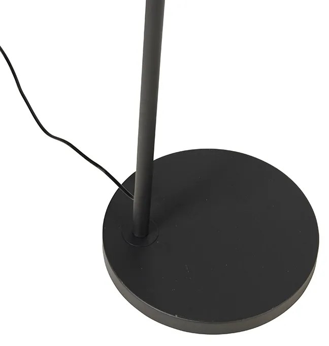 Lampă de podea modernă cu arc negru cu auriu - Arc Basic