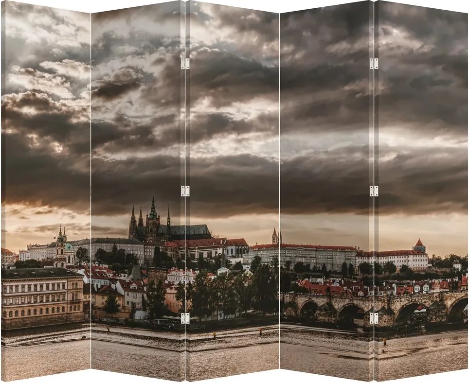 Paravan - Praga înnorită (210x170 cm)