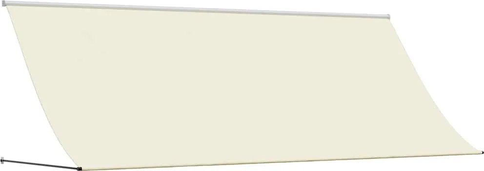 vidaXL Copertină retractabilă, crem, 350x150 cm, țesătură și oțel