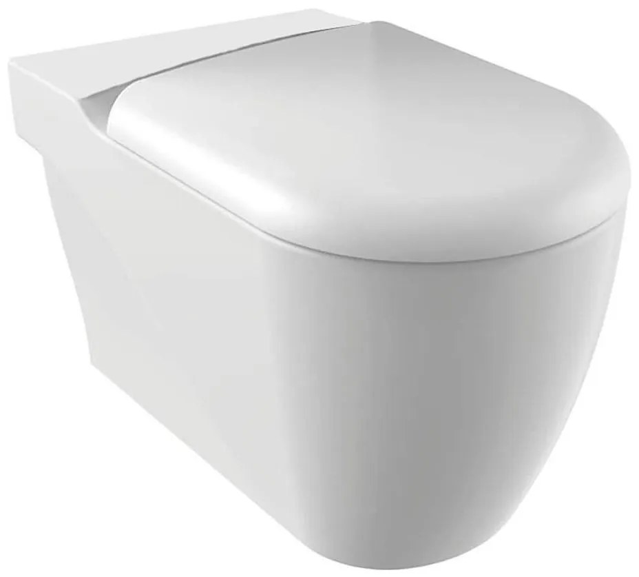 Creavit - Vas WC combinat GRANDE XL, evacuare pe podea/pe perete, din ceramică, alb