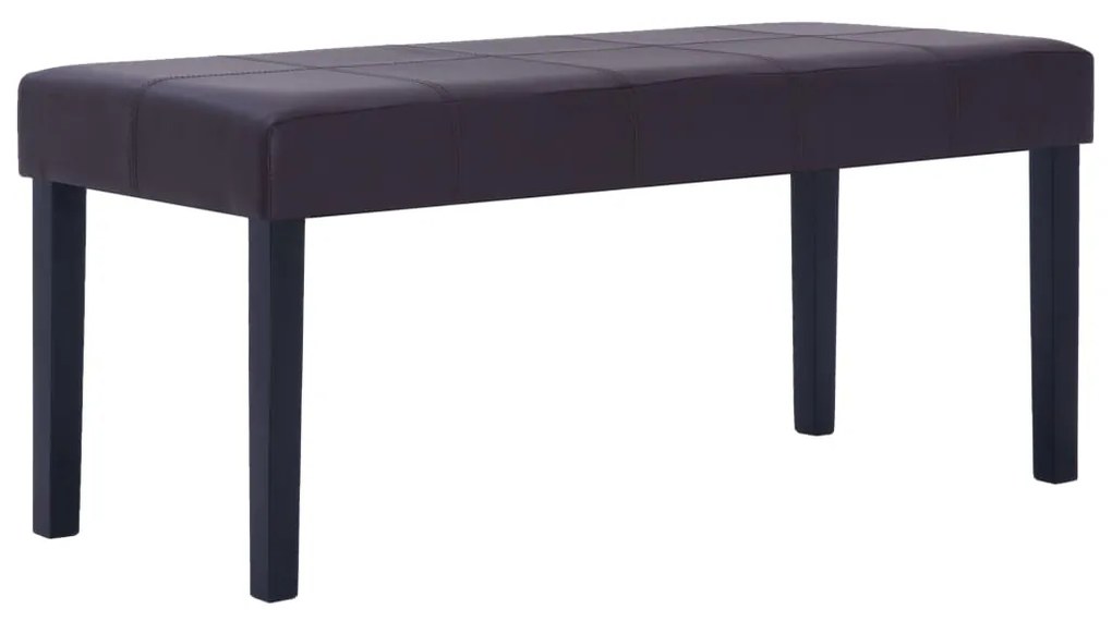 281310 vidaXL Bancă, maro, 106 cm, piele artificială