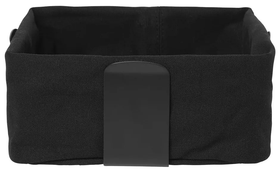 Coș textil pentru pâine Blomus Bread, 26 x 26 cm, negru