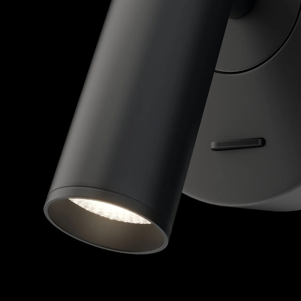 Aplica cu spot directionabil LED design modern MIRAX negru MYC038WL-L3B3K