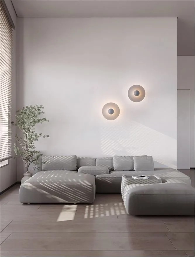 Aplica de perete LED stil minimalist EDEM gri