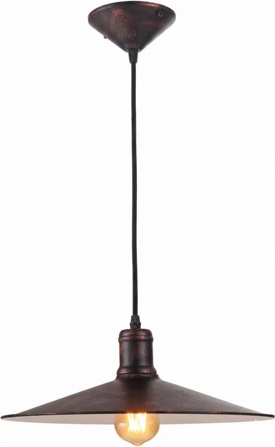 Brilagi - Lampă suspendată pe cablu FORGE 1xE27/60W/230V, ø 36 cm, cupru/patină