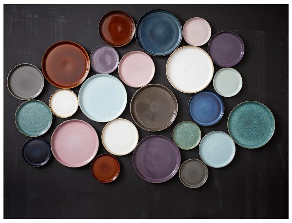 Farfurie neagră/chihlimbar din gresie ø 27 cm Gastro Black/Amber – Bitz