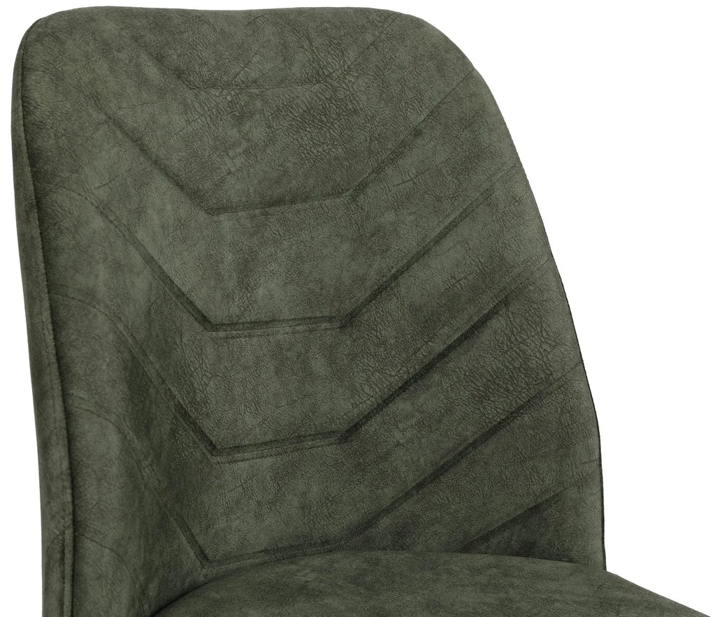 Set 2 scaune Dafne (Nuc + Verde închis). 1073152