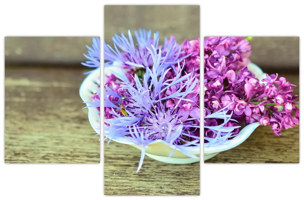 Tablou cu decorațiune din lavanda (90x60 cm)